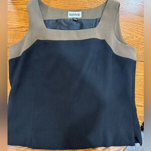 Kasper Women's Black and Brown Top